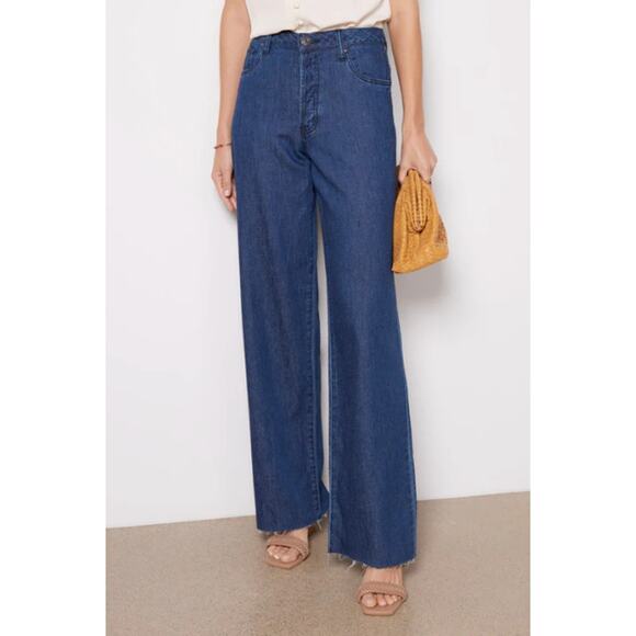 New Kut From The Kloth Size 2 Maggie High Rise Wide Leg Jeans Excite Dark Wash - Picture 13 of 14